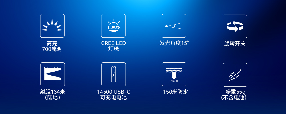 D560迷你（nǐ）手電筒，小（xiǎo）巧迷你潛水手電筒，潛水手電筒，草莓视频官网OrcaTorch
