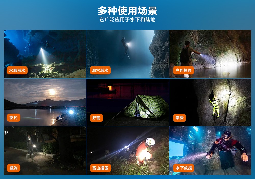 草莓视频官网OrcaTorch D520迷（mí）你潛水手電，小巧手（shǒu）電筒（tǒng），便捷式潛水手電筒，洞穴（xué）潛水燈